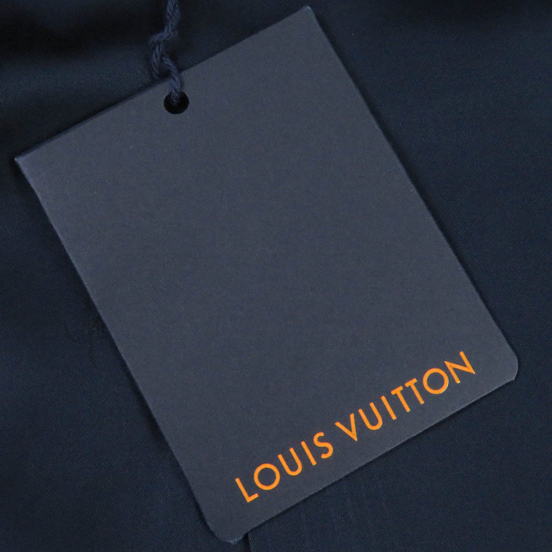 LOUIS VUITTON Blouson Outer: 100% wool, Lining: 35% acetate, Lining: 31% rayon, Lining: 24% cupra, Lining: 10% cotton Navy mens 50 Used Authentic