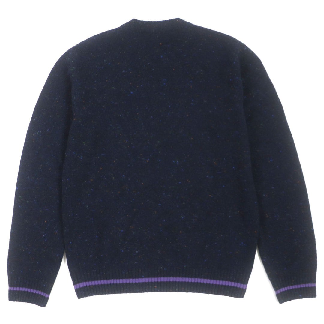 HERMES sweater Main: 68% wool, Main: 29% cashmere, Main: 3% nylon, Decoration: 100% wool Navy mens M Used Authentic