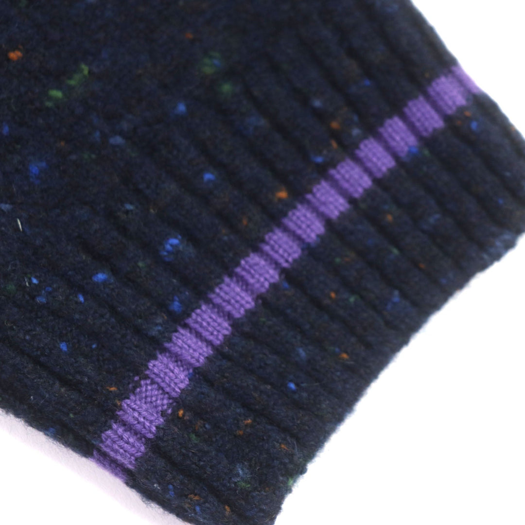 HERMES sweater Main: 68% wool, Main: 29% cashmere, Main: 3% nylon, Decoration: 100% wool Navy mens M Used Authentic