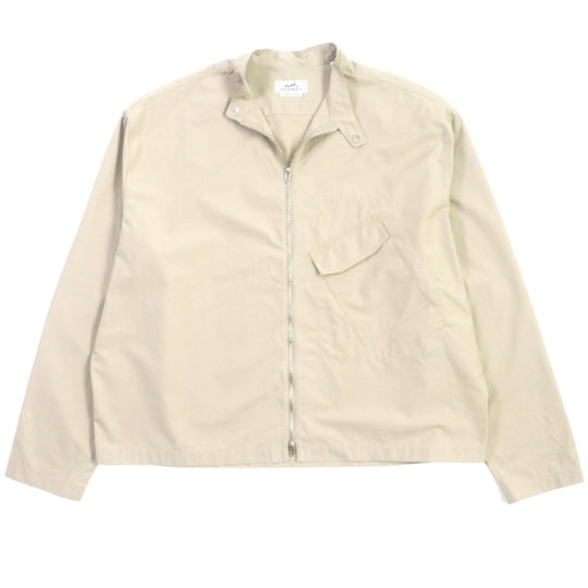 HERMES Blouson Main: 100% cotton beige mens 42 Used Authentic