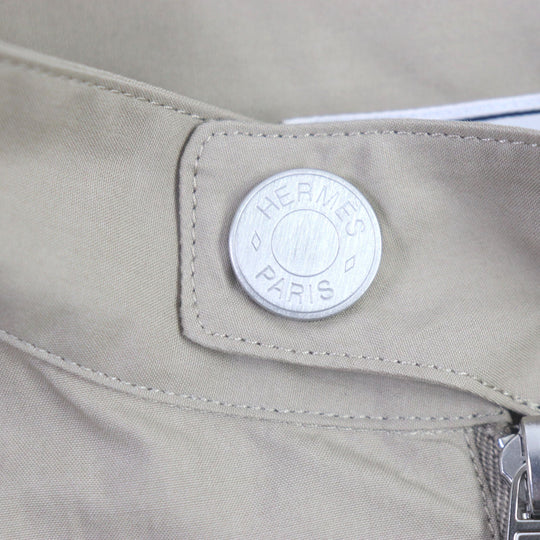 HERMES Blouson Main: 100% cotton beige mens 42 Used Authentic