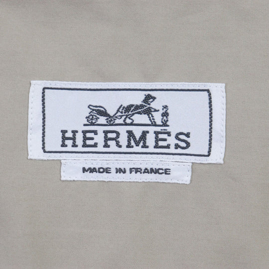 HERMES Blouson Main: 100% cotton beige mens 42 Used Authentic
