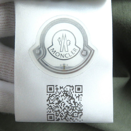MONCLER Short sleeve T-shirt Main: 100% cotton, Rib: 100% cotton khaki BORN TO PROTECT mens XS Used Authentic