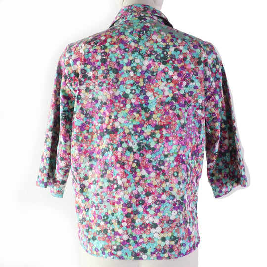 DRIES VAN NOTEN blouse Main: 100% cotton multicolor Women 34 Used Authentic
