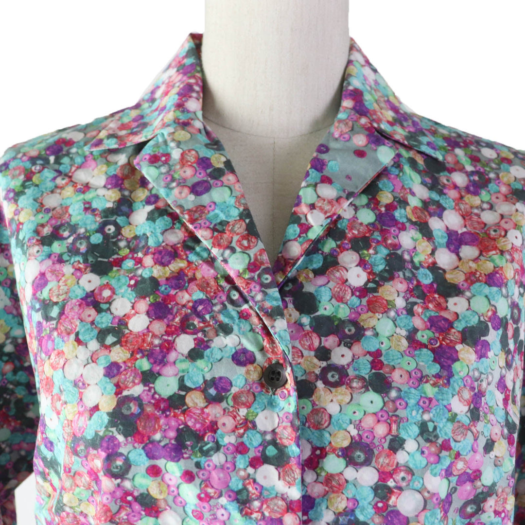 DRIES VAN NOTEN blouse Main: 100% cotton multicolor Women 34 Used Authentic