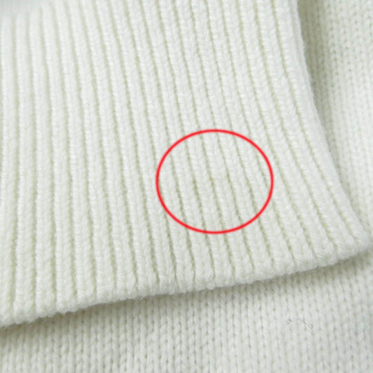 GIVENCHY knit BW908N4ZEQ Main: 100% cashmere, part: 84% cashmere, part: 11% rayon, part: 5% polyester, part: 94% cashmere, : 4% nylon : 2% polyurethane Ivory Women M Used Authentic