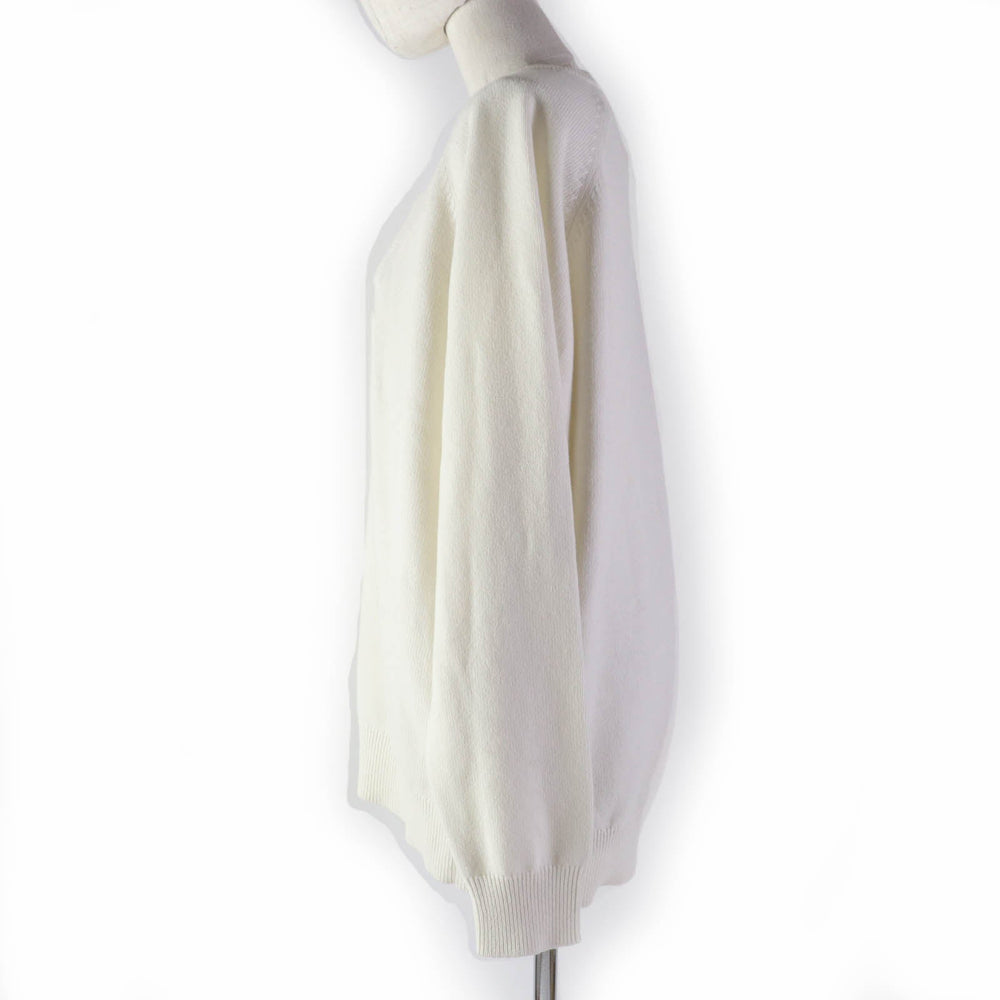 GIVENCHY knit BW908N4ZEQ Main: 100% cashmere, part: 84% cashmere, part: 11% rayon, part: 5% polyester, part: 94% cashmere, : 4% nylon : 2% polyurethane Ivory Women M Used Authentic