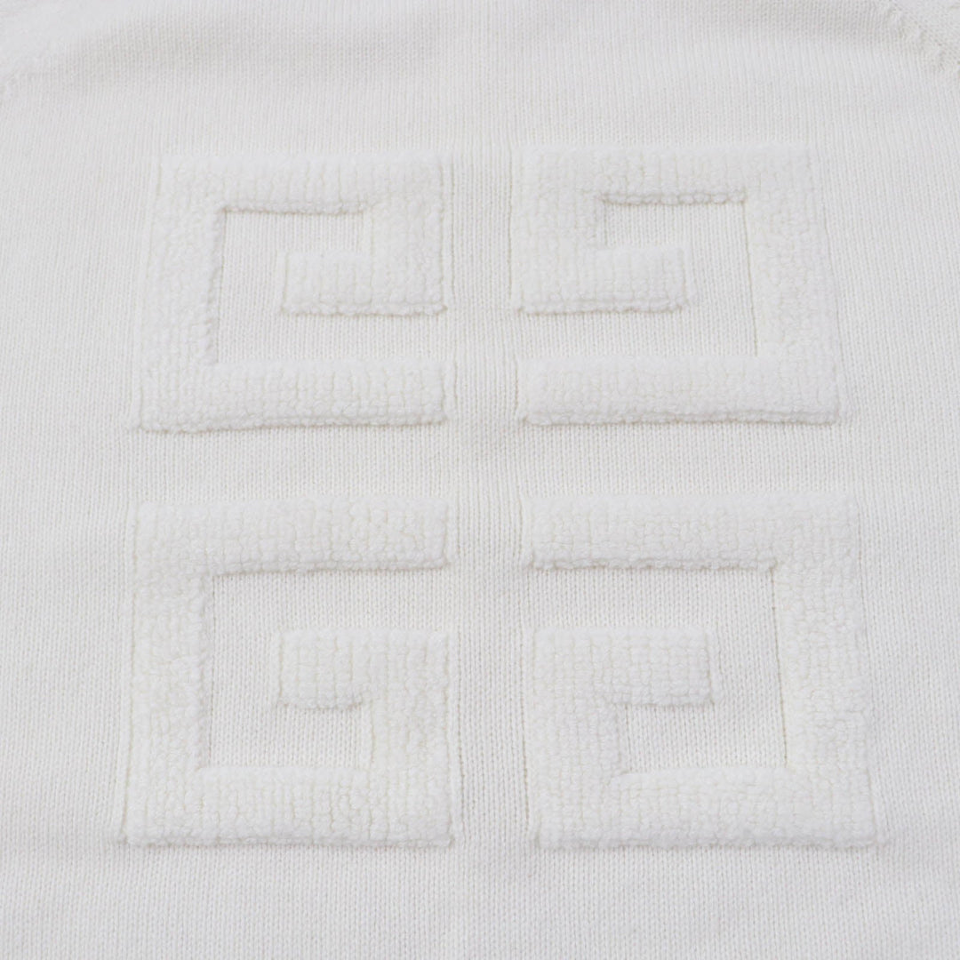 GIVENCHY knit BW908N4ZEQ Main: 100% cashmere, part: 84% cashmere, part: 11% rayon, part: 5% polyester, part: 94% cashmere, : 4% nylon : 2% polyurethane Ivory Women M Used Authentic