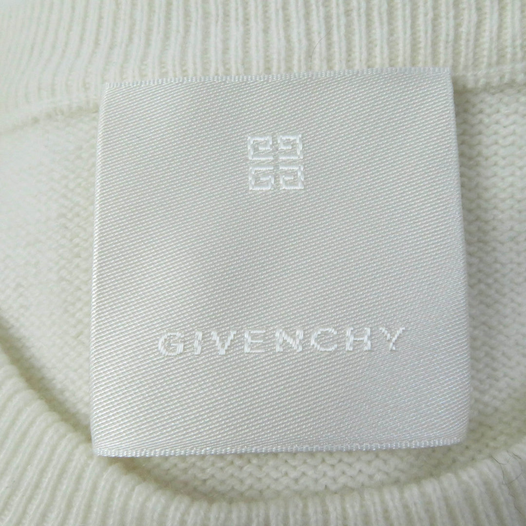 GIVENCHY knit BW908N4ZEQ Main: 100% cashmere, part: 84% cashmere, part: 11% rayon, part: 5% polyester, part: 94% cashmere, : 4% nylon : 2% polyurethane Ivory Women M Used Authentic
