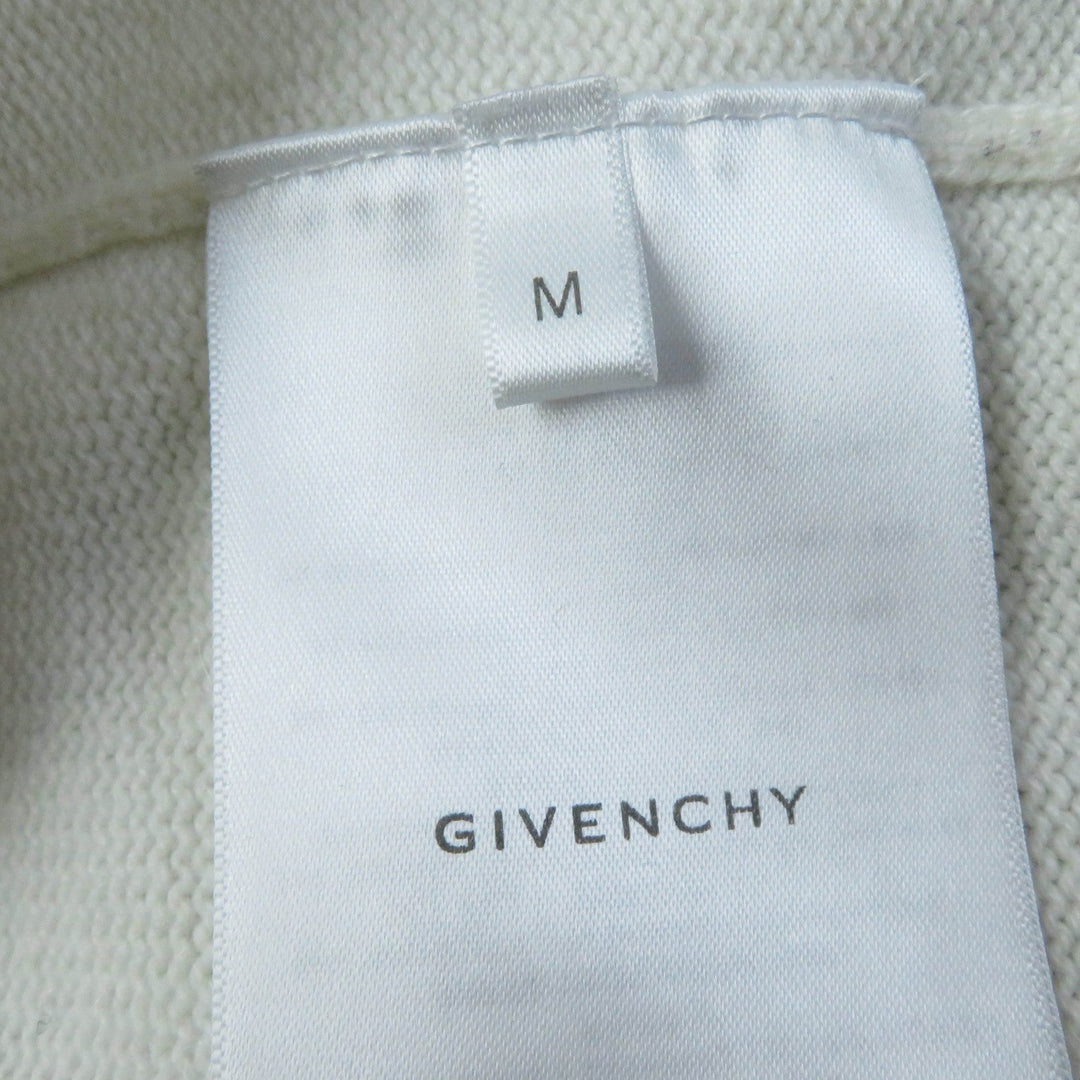 GIVENCHY knit BW908N4ZEQ Main: 100% cashmere, part: 84% cashmere, part: 11% rayon, part: 5% polyester, part: 94% cashmere, : 4% nylon : 2% polyurethane Ivory Women M Used Authentic