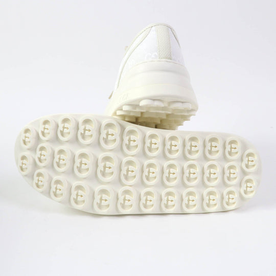 GUCCI Low cut sneakers 746767 Main: GG canvas white TENNIS 1977 Women 39.5 Used Authentic