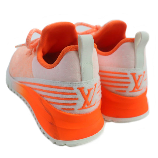 LOUIS VUITTON Low cut sneakers fabric Neon orange VNR line mens 6 Used Authentic