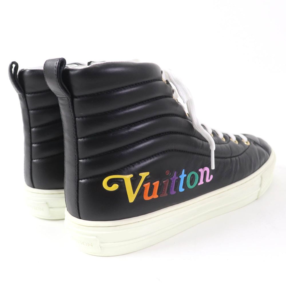 LOUIS VUITTON High cut sneakers Main: Leather black Stellar Line Women 37 Used Authentic