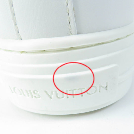 LOUIS VUITTON High cut sneakers Main: Leather white Stellar Line Women 36 Used Authentic