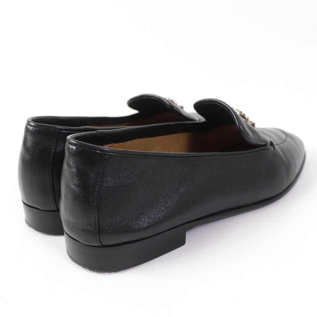 CHANEL loafers 23A G45008 Main: Leather black Women 38 1/2 C Used Authentic