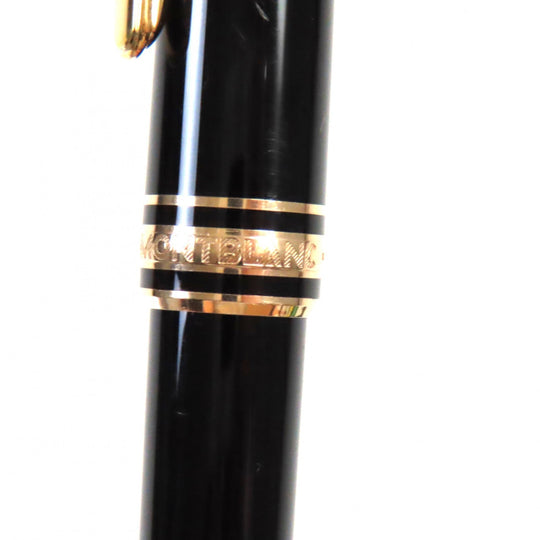 MONTBLANC Ballpoint pen Stone: Diamond Black gold Meisterstck mens Used Authentic