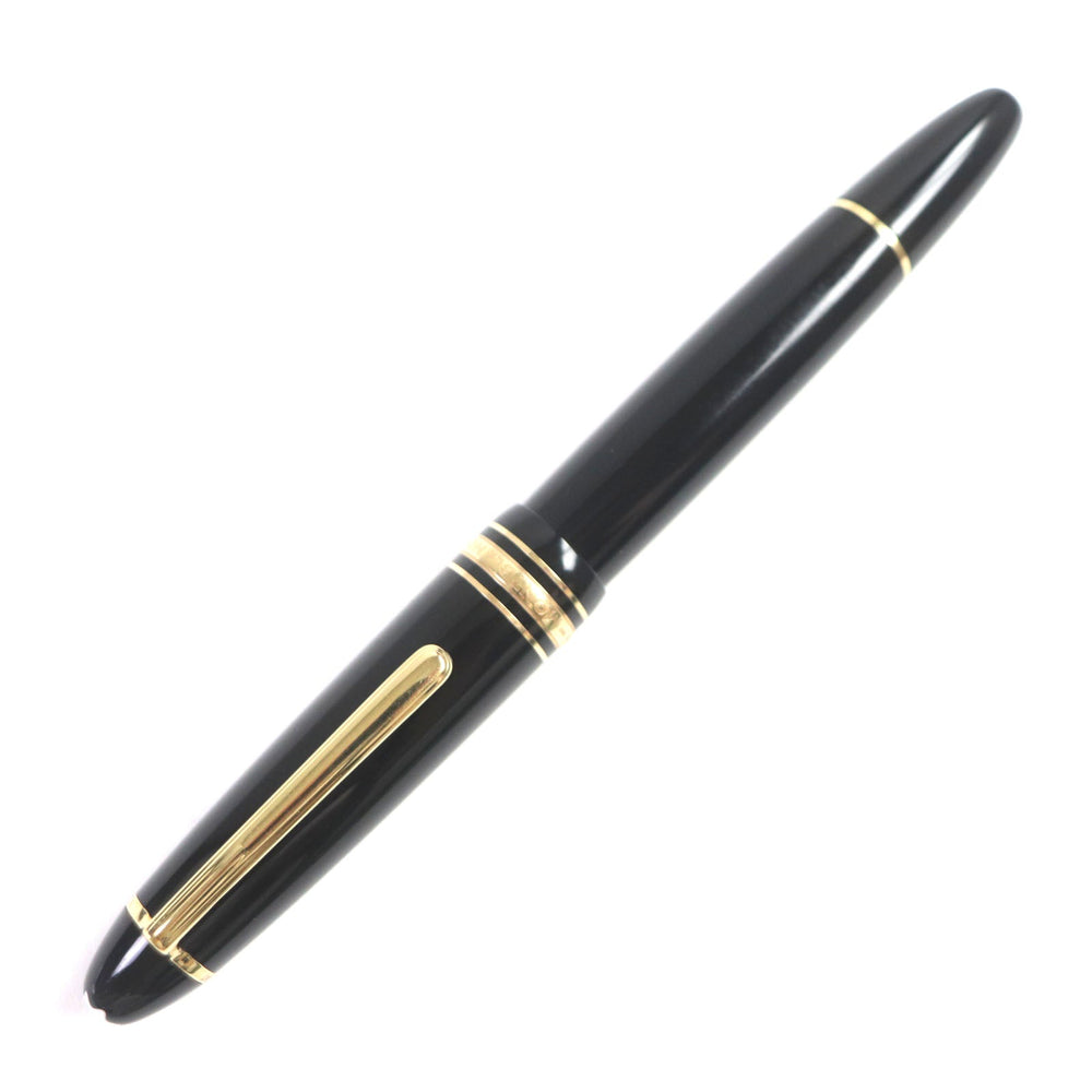 MONTBLANC fountain pen Pen point: K14 Black gold Meisterstck 146 mens Used Authentic