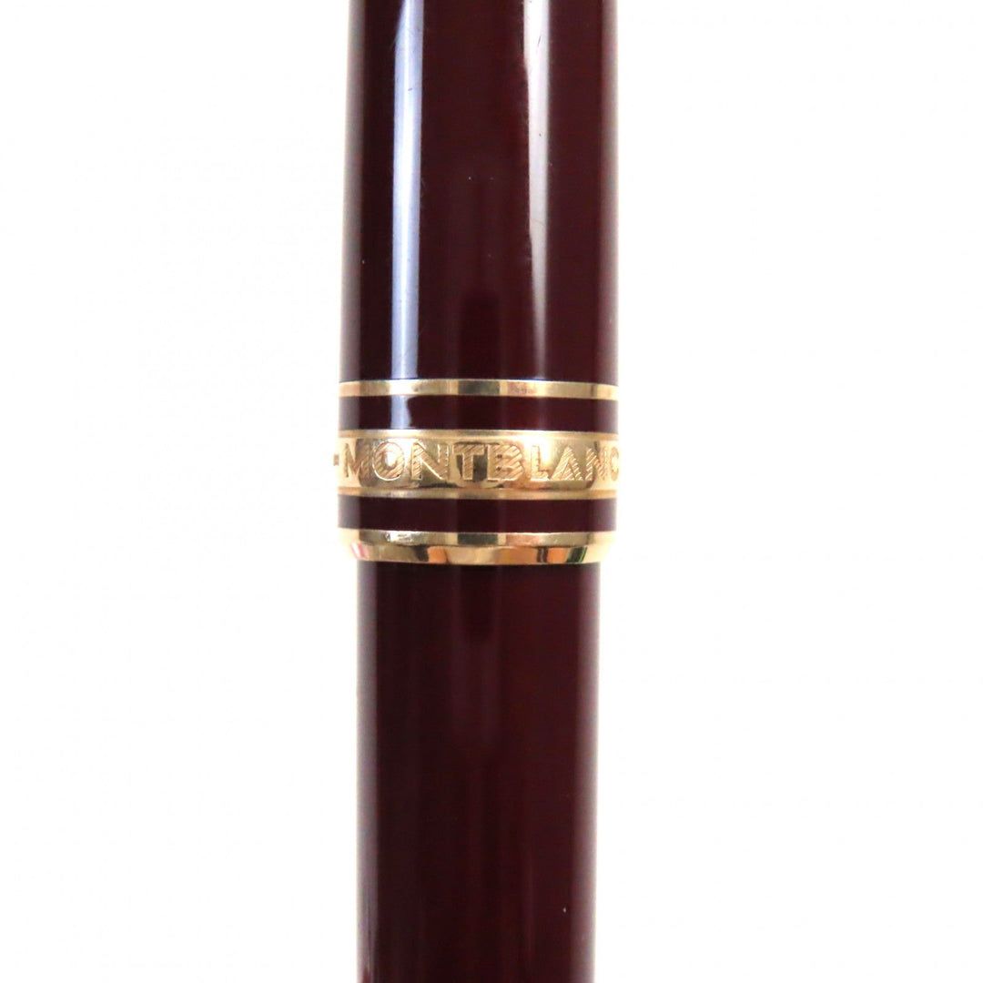 MONTBLANC Ballpoint pen �\ Bordeaux Gold Meisterstck mens Used Authentic