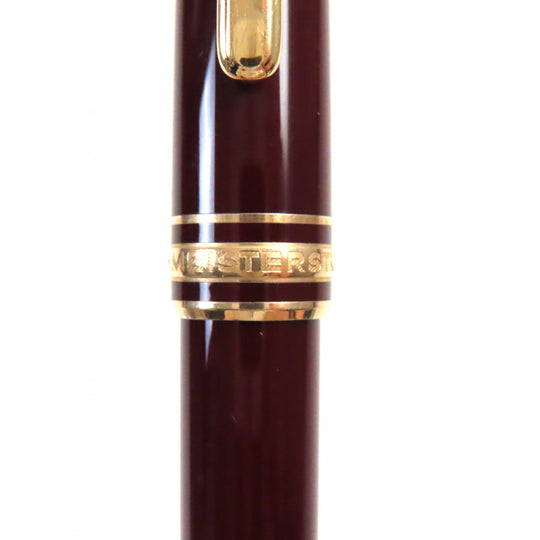 MONTBLANC Ballpoint pen �\ Bordeaux Gold Meisterstck mens Used Authentic