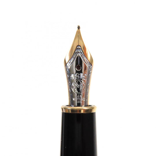 MONTBLANC fountain pen Pen point: K14 Black gold Meisterstck Classic mens Used Authentic
