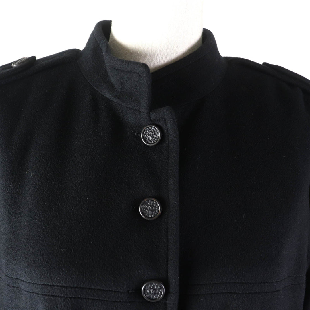 CHANEL coat 05A P26790 Outer: 98% cashmere, Outer: 2% elastane, Lining: 100% silk black Women 36 Used Authentic