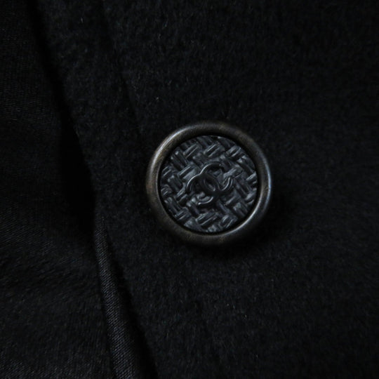 CHANEL coat 05A P26790 Outer: 98% cashmere, Outer: 2% elastane, Lining: 100% silk black Women 36 Used Authentic