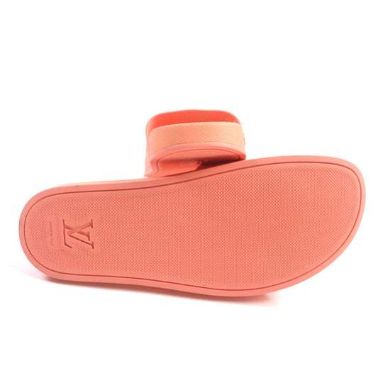 LOUIS VUITTON Sandals Main: Rubber Orange Waterfront line mens 8 Used Authentic