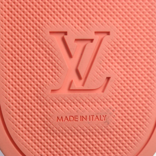 LOUIS VUITTON Sandals Main: Rubber Orange Waterfront line mens 8 Used Authentic