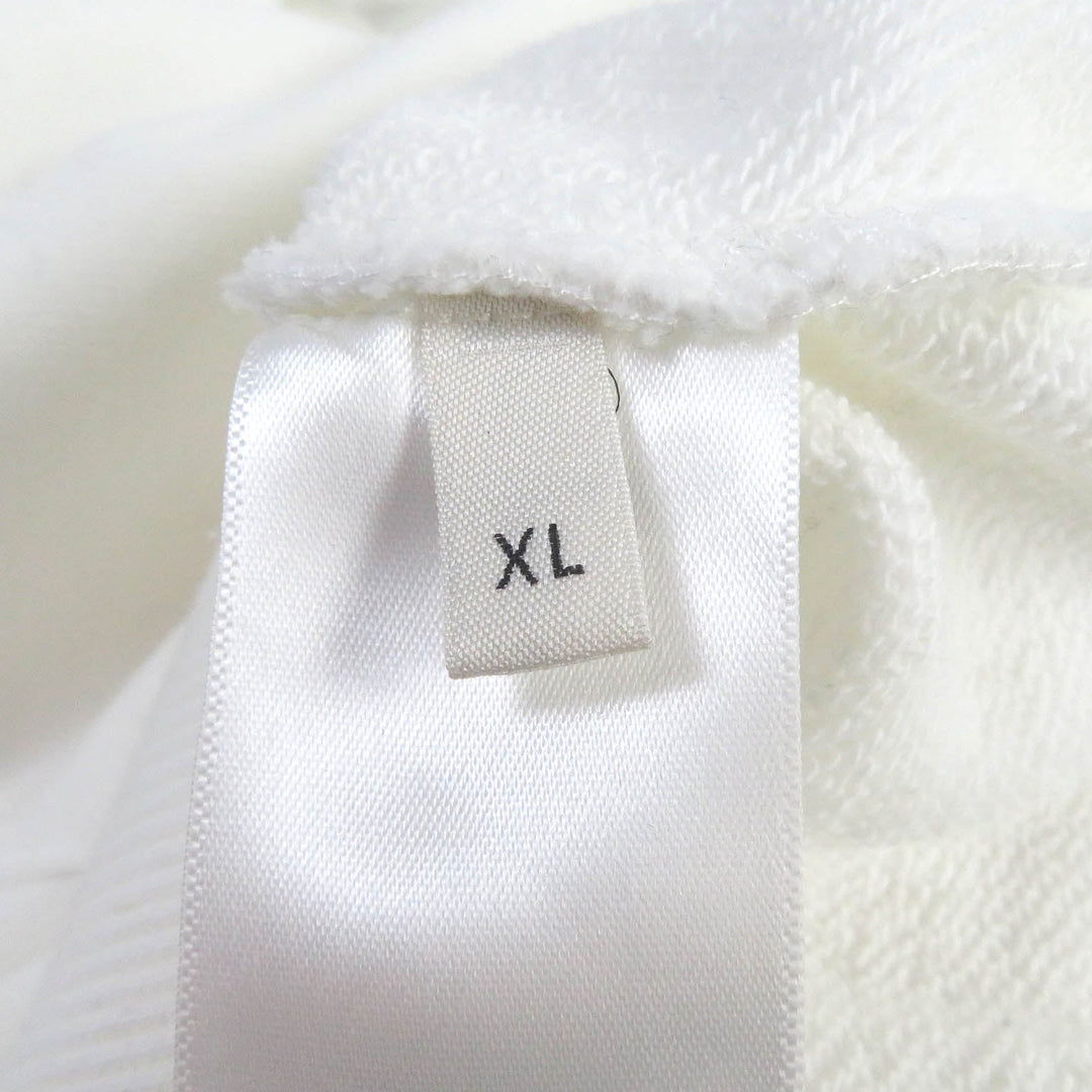 CELINE Hoodie 2Y753670Q Main: 100% cotton, part: 96% cotton, part: 4% polyurethane white mens XL Used Authentic