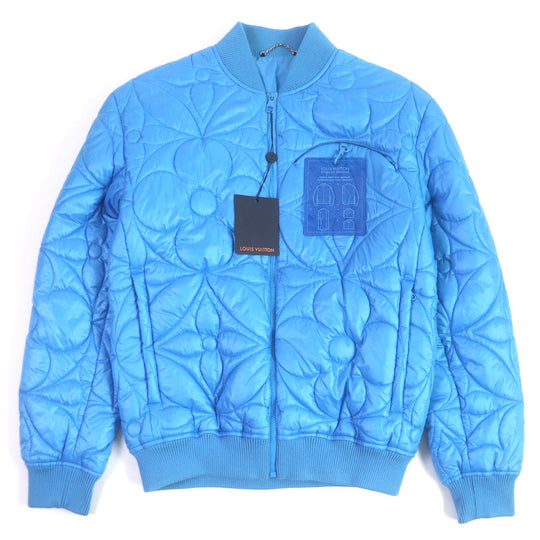 LOUIS VUITTON Blouson 1A9FOC Outer: 100% polyester, Lining: 100% cotton, Filling: 100% polyester Light blue mens 46 Used Authentic