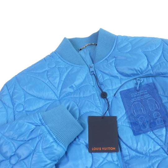 LOUIS VUITTON Blouson 1A9FOC Outer: 100% polyester, Lining: 100% cotton, Filling: 100% polyester Light blue mens 46 Used Authentic