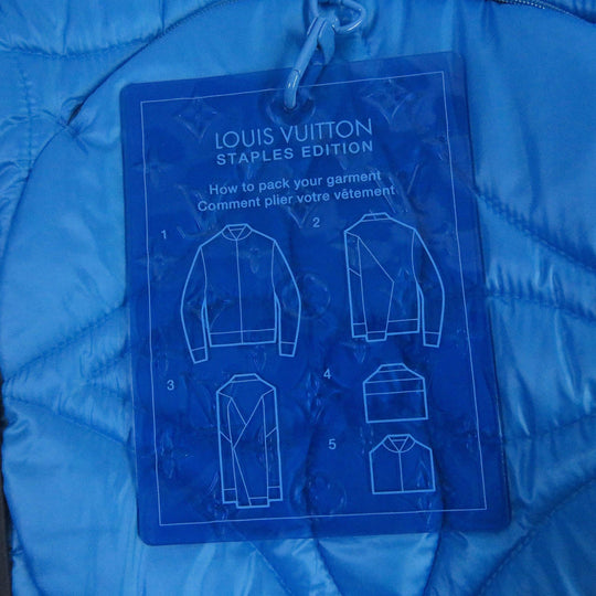 LOUIS VUITTON Blouson 1A9FOC Outer: 100% polyester, Lining: 100% cotton, Filling: 100% polyester Light blue mens 46 Used Authentic