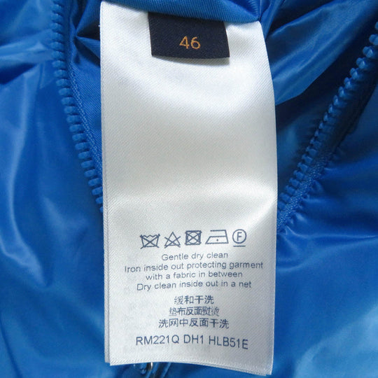 LOUIS VUITTON Blouson 1A9FOC Outer: 100% polyester, Lining: 100% cotton, Filling: 100% polyester Light blue mens 46 Used Authentic