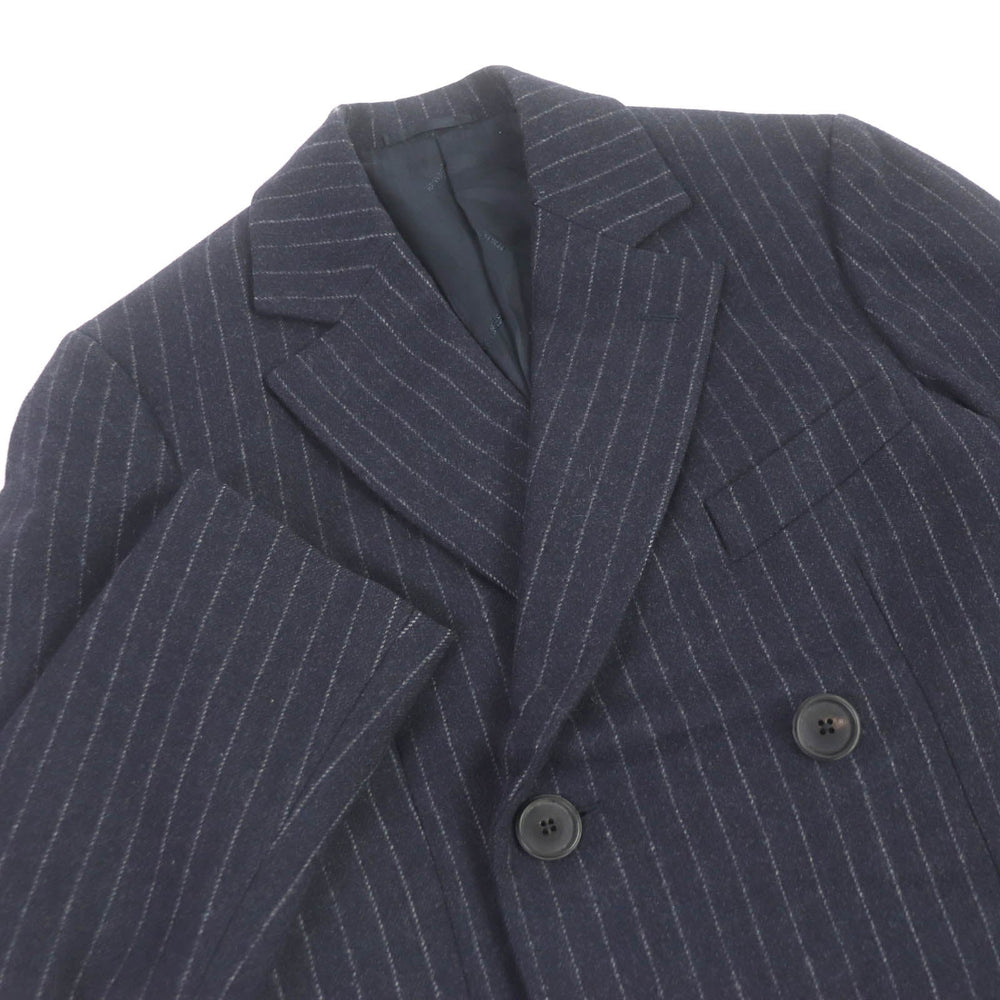 HERMES Chester coat Outer: 100% wool, Lining: 100% cupra Navy mens 44 Used Authentic