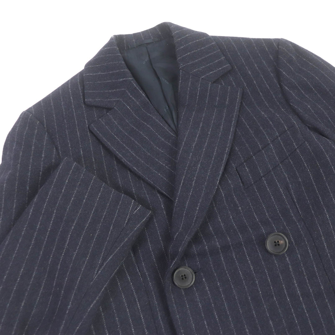 HERMES Chester coat Outer: 100% wool, Lining: 100% cupra Navy mens 44 Used Authentic