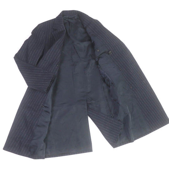 HERMES Chester coat Outer: 100% wool, Lining: 100% cupra Navy mens 44 Used Authentic