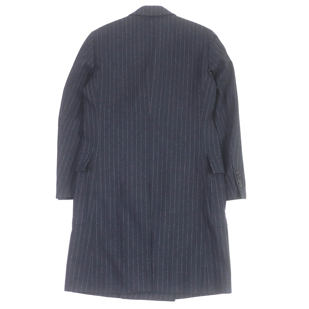 HERMES Chester coat Outer: 100% wool, Lining: 100% cupra Navy mens 44 Used Authentic