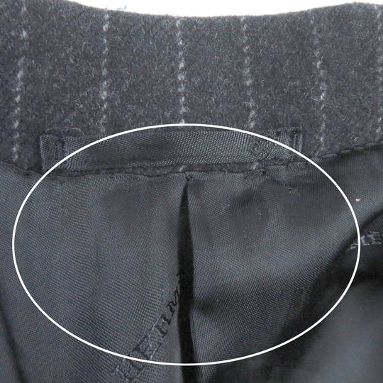 HERMES Chester coat Outer: 100% wool, Lining: 100% cupra Navy mens 44 Used Authentic