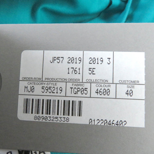 BALENCIAGA Long sleeve shirt 595219 Main: 100% cotton turquoise blue mens 40 Used Authentic