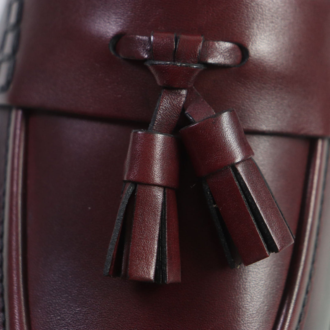 LOUIS VUITTON loafers Main: Leather Bordeaux Black Goncourt Line mens 7 Used Authentic