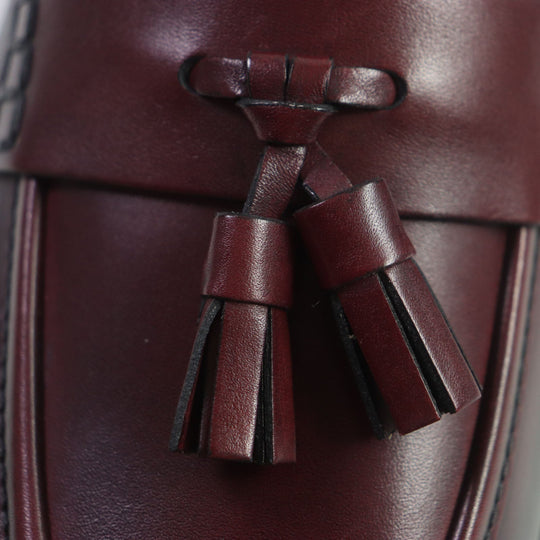 LOUIS VUITTON loafers Main: Leather Bordeaux Black Goncourt Line mens 7 Used Authentic
