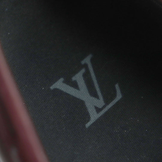 LOUIS VUITTON loafers Main: Leather Bordeaux Black Goncourt Line mens 7 Used Authentic