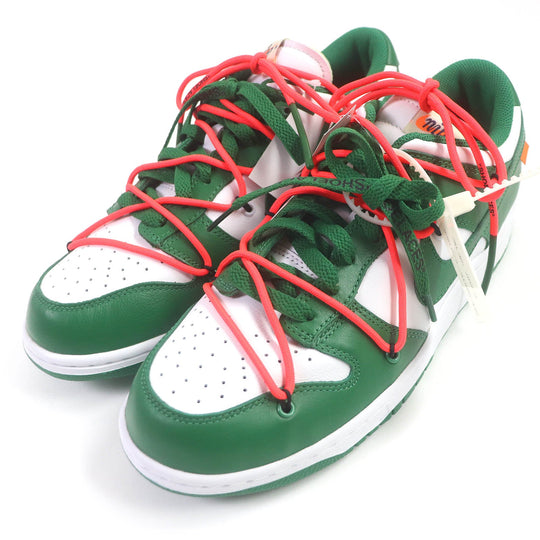 NIKE Low cut sneakers CT0856-100 Main: Leather Pine green DUNK LOW LTHR OW mens 27.5 Used Authentic