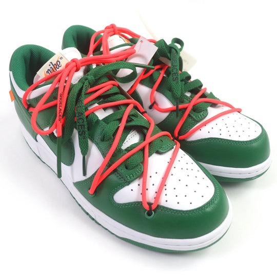NIKE Low cut sneakers CT0856-100 Main: Leather Pine green DUNK LOW LTHR OW mens 27.5 Used Authentic