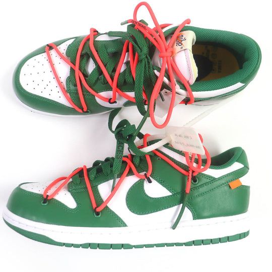 NIKE Low cut sneakers CT0856-100 Main: Leather Pine green DUNK LOW LTHR OW mens 27.5 Used Authentic