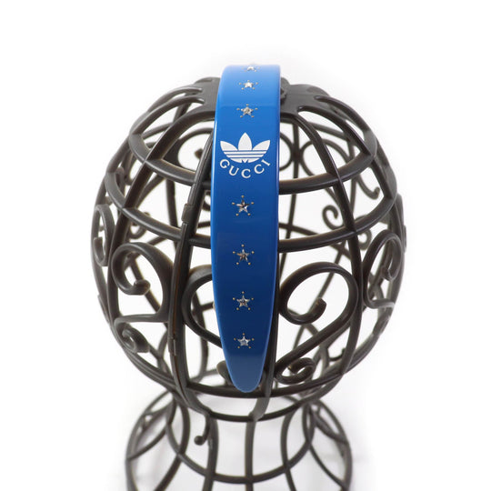 GUCCI hair accessory 702950 Resin blue adidas collaboration Katyusha