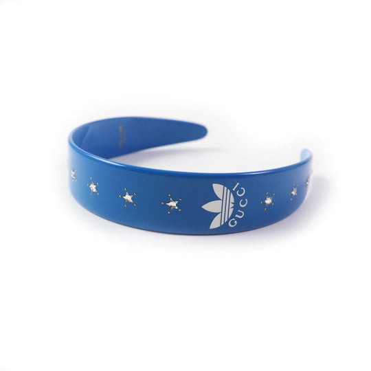 GUCCI hair accessory 702950 Resin blue adidas collaboration Katyusha