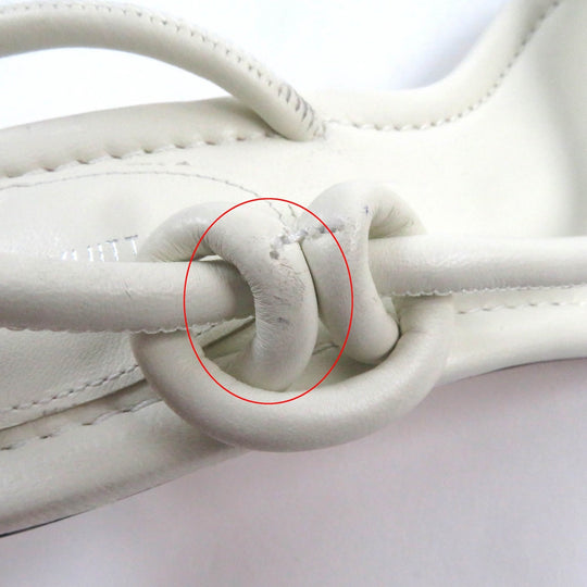 LOUIS VUITTON Sandals Main: Leather white Women 35 Used Authentic