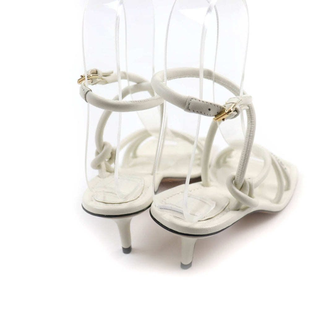 LOUIS VUITTON Sandals Main: Leather white Women 35 Used Authentic