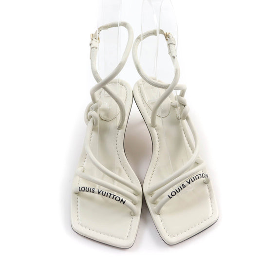 LOUIS VUITTON Sandals Main: Leather white Women 35 Used Authentic